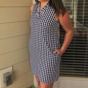 Crown and Ivy Checkered Print Dress